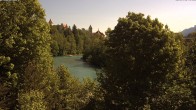 Archiv Foto Webcam Füssen: Blick auf Lech und Hohes Schloss 09:00