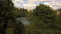 Archiv Foto Webcam Füssen: Blick auf Lech und Hohes Schloss 15:00