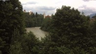 Archiv Foto Webcam Füssen: Blick auf Lech und Hohes Schloss 13:00