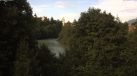 Archiv Foto Webcam Füssen: Blick auf Lech und Hohes Schloss 17:00