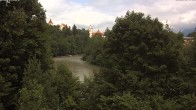 Archiv Foto Webcam Füssen: Blick auf Lech und Hohes Schloss 13:00
