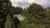 Archiv Foto Webcam Füssen: Blick auf Lech und Hohes Schloss 15:00
