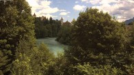 Archiv Foto Webcam Füssen: Blick auf Lech und Hohes Schloss 11:00