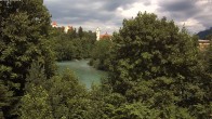 Archiv Foto Webcam Füssen: Blick auf Lech und Hohes Schloss 13:00