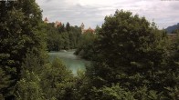 Archiv Foto Webcam Füssen: Blick auf Lech und Hohes Schloss 11:00