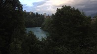 Archiv Foto Webcam Füssen: Blick auf Lech und Hohes Schloss 19:00