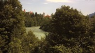 Archiv Foto Webcam Füssen: Blick auf Lech und Hohes Schloss 11:00