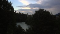 Archiv Foto Webcam Füssen: Blick auf Lech und Hohes Schloss 19:00