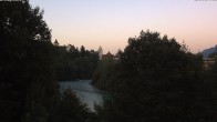 Archiv Foto Webcam Füssen: Blick auf Lech und Hohes Schloss 19:00