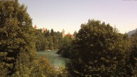 Archiv Foto Webcam Füssen: Blick auf Lech und Hohes Schloss 11:00