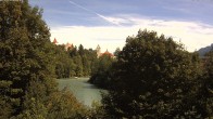 Archiv Foto Webcam Füssen: Blick auf Lech und Hohes Schloss 11:00