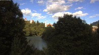 Archiv Foto Webcam Füssen: Blick auf Lech und Hohes Schloss 15:00