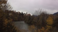 Archiv Foto Webcam Füssen: Blick auf Lech und Hohes Schloss 11:00