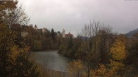 Archiv Foto Webcam Füssen: Blick auf Lech und Hohes Schloss 13:00