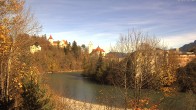 Archiv Foto Webcam Füssen: Blick auf Lech und Hohes Schloss 11:00