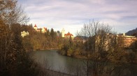 Archiv Foto Webcam Füssen: Blick auf Lech und Hohes Schloss 13:00