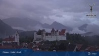 Archiv Foto Webcam Füssen: Blick auf das Hohe Schloss 21:00