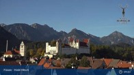 Archiv Foto Webcam Füssen: Blick auf das Hohe Schloss 03:00