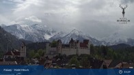 Archiv Foto Webcam Füssen: Blick auf das Hohe Schloss 15:00