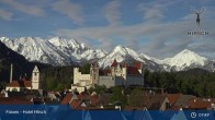 Archiv Foto Webcam Füssen: Blick auf das Hohe Schloss 07:00