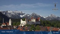 Archiv Foto Webcam Füssen: Blick auf das Hohe Schloss 08:00