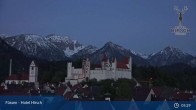 Archived image Webcam High Palace in Füssen 04:00