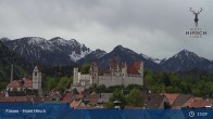 Archiv Foto Webcam Füssen: Blick auf das Hohe Schloss 12:00