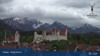Archiv Foto Webcam Füssen: Blick auf das Hohe Schloss 09:00