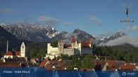 Archiv Foto Webcam Füssen: Blick auf das Hohe Schloss 06:00