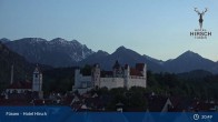 Archived image Webcam High Palace in Füssen 20:00