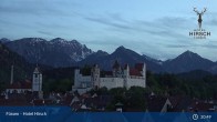 Archiv Foto Webcam Füssen: Blick auf das Hohe Schloss 00:00