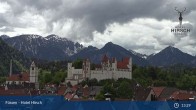 Archiv Foto Webcam Füssen: Blick auf das Hohe Schloss 12:00