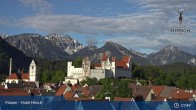 Archiv Foto Webcam Füssen: Blick auf das Hohe Schloss 07:00