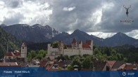 Archiv Foto Webcam Füssen: Blick auf das Hohe Schloss 14:00