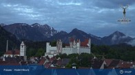 Archiv Foto Webcam Füssen: Blick auf das Hohe Schloss 05:00