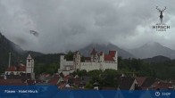 Archiv Foto Webcam Füssen: Blick auf das Hohe Schloss 14:00