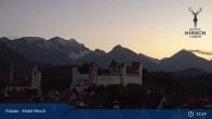 Archived image Webcam High Palace in Füssen 00:00