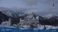 Archiv Foto Webcam Füssen: Blick auf das Hohe Schloss 06:00