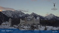 Archiv Foto Webcam Füssen: Blick auf das Hohe Schloss 07:00