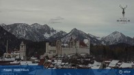 Archiv Foto Webcam Füssen: Blick auf das Hohe Schloss 08:00