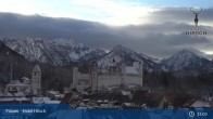 Archived image Webcam High Palace in Füssen 14:00