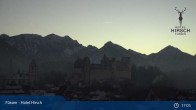 Archiv Foto Webcam Füssen: Blick auf das Hohe Schloss 18:00