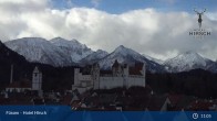 Archiv Foto Webcam Füssen: Blick auf das Hohe Schloss 10:00