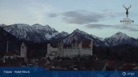 Archiv Foto Webcam Füssen: Blick auf das Hohe Schloss 06:00