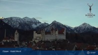 Archiv Foto Webcam Füssen: Blick auf das Hohe Schloss 07:00