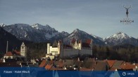 Archiv Foto Webcam Füssen: Blick auf das Hohe Schloss 08:00