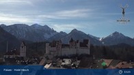 Archiv Foto Webcam Füssen: Blick auf das Hohe Schloss 12:00