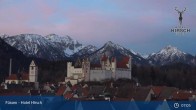 Archiv Foto Webcam Füssen: Blick auf das Hohe Schloss 06:00