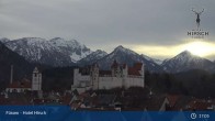 Archiv Foto Webcam Füssen: Blick auf das Hohe Schloss 16:00