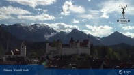 Archiv Foto Webcam Füssen: Blick auf das Hohe Schloss 16:00